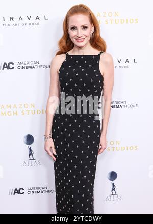 Beverly Hills, États-Unis. 06th Dec, 2024. BEVERLY HILLS, LOS ANGELES, CALIFORNIE, États-Unis - DÉCEMBRE 06 : Jessica Chastain arrive à la 38e cérémonie annuelle des American Cinematheque Awards 2024 en l'honneur de Jessica Chastain qui s'est tenue à l'hôtel Beverly Hilton le 6 décembre 2024 à Beverly Hills, Los Angeles, Californie, États-Unis. (Photo de Xavier Collin/image Press Agency) crédit : image Press Agency/Alamy Live News Banque D'Images