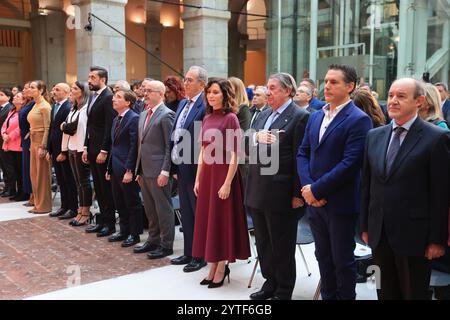 Madrid, 03/12/2024. Royal Post Office. Célébration de la Journée de la Constitution au siège de la CAM présidée par Isabel Díaz Ayuso. Photo : Jaime García. ARCHDC. Crédit : album / Archivo ABC / Jaime García Banque D'Images
