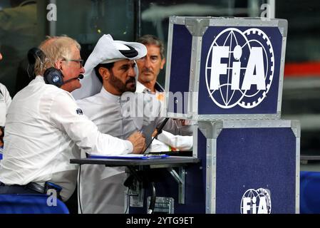 Abu Dhabi, Abu Dhabi. 07 décembre 2024. (De gauche à droite) : JO Bauer (GER) délégué de la FIA avec Mohammed Bin Sulayem (eau) Président de la FIA. 07.12.2024. Championnat du monde de formule 1, Rd 24, Abu Dhabi Grand Prix, circuit Yas Marina, Abu Dhabi, Journée de qualification. Le crédit photo devrait se lire : XPB/Alamy Live News. Banque D'Images