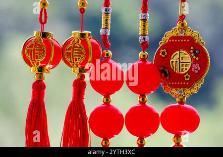 Décoration du nouvel an chinois. Saison des fêtes et des célébrations. Banque D'Images