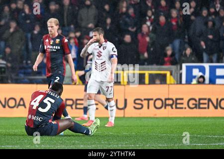 Genova, Italie. 07 décembre 2024. Mario Balotelli de Gênes lors du match de football Serie A entre Gênes et Turin au stade Luigi Ferraris de Gênes, Italie - samedi 07 décembre 2024. Sport - Soccer . (Photo de Tano Pecoraro/Lapresse) crédit : LaPresse/Alamy Live News Banque D'Images