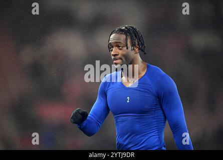 Axel Disasi of Chelsea at full time - Southampton v Chelsea, premier League, St Mary's Stadium, Southampton, Royaume-Uni - 4 décembre 2024 usage éditorial exclusif - des restrictions DataCo s'appliquent Banque D'Images