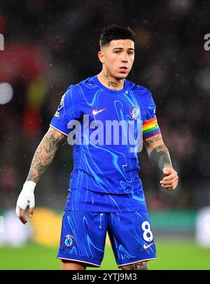 Enzo Fernandez of Chelsea - Southampton v Chelsea, premier League, St Mary's Stadium, Southampton, Royaume-Uni - 4 décembre 2024 usage éditorial exclusif - des restrictions de DataCo s'appliquent Banque D'Images