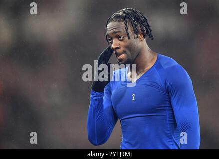 Axel Disasi of Chelsea at full time - Southampton v Chelsea, premier League, St Mary's Stadium, Southampton, Royaume-Uni - 4 décembre 2024 usage éditorial exclusif - des restrictions DataCo s'appliquent Banque D'Images