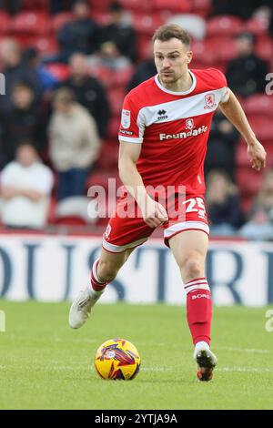 George Edmundson de Middlesbrough - Middlesbrough v Hull City, Sky Bet Championship, Riverside Stadium, Middlesbrough, Royaume-Uni - 30 novembre 2024 usage éditorial uniquement - des restrictions DataCo s'appliquent Banque D'Images