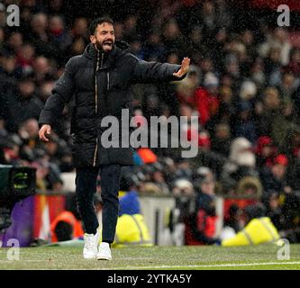 Manchester, Royaume-Uni. 7 décembre 2024. Ruben Amorim entraîneur de Manchester United lors du match de premier League à Old Trafford, Manchester. Le crédit photo devrait se lire : Andrew Yates/Sportimage crédit : Sportimage Ltd/Alamy Live News Banque D'Images