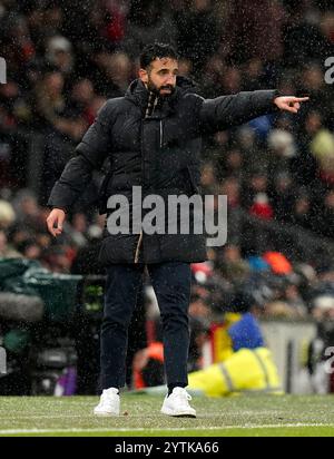 Manchester, Royaume-Uni. 7 décembre 2024. Ruben Amorim entraîneur de Manchester United lors du match de premier League à Old Trafford, Manchester. Le crédit photo devrait se lire : Andrew Yates/Sportimage crédit : Sportimage Ltd/Alamy Live News Banque D'Images