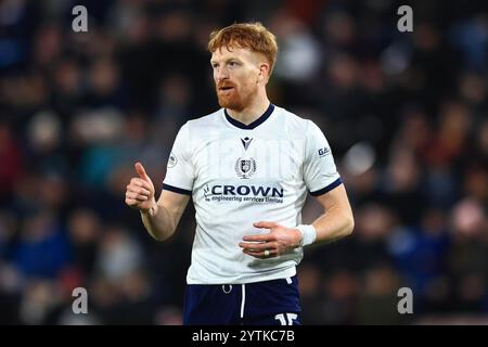 7 décembre 2024 ; Tynecastle Park, Édimbourg, Écosse : Scottish Premiership Football, Heart of Midlothian versus Dundee ; Simon Murray de Dundee Banque D'Images