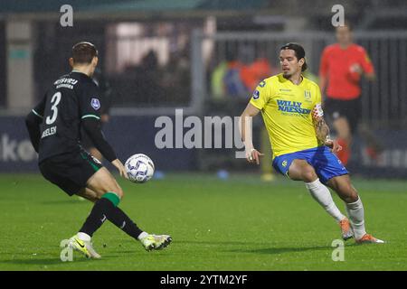 WAALWIJK, 07-12-2024, stade Mandemakers. Néerlandais eredivisie, football, saison 2024/2025. RKC - Feyenoord, RKC Waalwijk joueur Oskar Zawada crédit : Pro Shots/Alamy Live News Banque D'Images