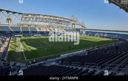 CHESTER, PA, États-Unis - 19 OCTOBRE 2024 : MLS match entre Philadelphia Union et le FC Cincinnati au Subaru Park. ***USAGE ÉDITORIAL SEULEMENT*** Banque D'Images