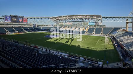 CHESTER, PA, États-Unis - 19 OCTOBRE 2024 : MLS match entre Philadelphia Union et le FC Cincinnati au Subaru Park. ***USAGE ÉDITORIAL SEULEMENT*** Banque D'Images