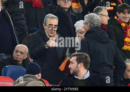 Rome, Italie. 07 décembre 2024. Maurizio Gasparri lors de la 15ème journée du Championnat de Serie A entre l'A.S. Roma et l'U.S. Lecce au stade Olympique le 7 décembre 2024 à Rome, Italie. Crédit : Agence photo indépendante/Alamy Live News Banque D'Images