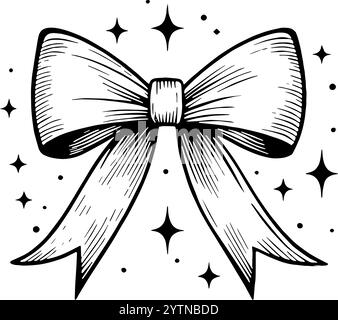Bow clipart élément vectoriel transparent fond, vecteur Illustration de Vecteur