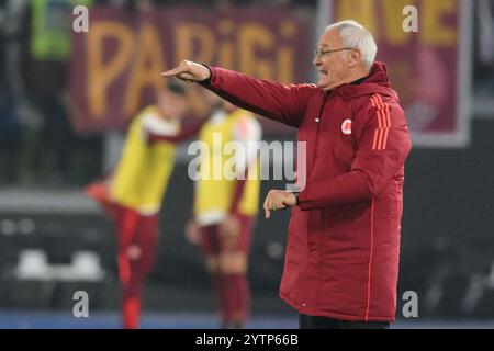 Stadio Olimpico, Rome, Italie. 7 décembre 2024. Série A Football ; Roma versus Lecce ; Claudio Ranieri entraîneur-chef de l'AS Roma Credit : action plus Sports/Alamy Live News Banque D'Images