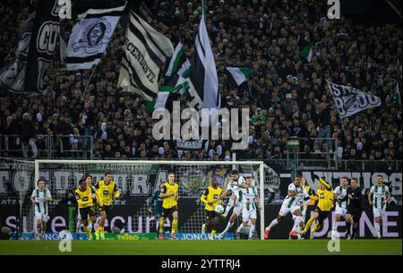 Mönchengladbach, Allemagne. 07 décembre 2024. Tim Kleindienst (BMG) Borussia Mönchengladbach - Borussia Dortmund 07.12.2024 Copyright (nur für journali Banque D'Images