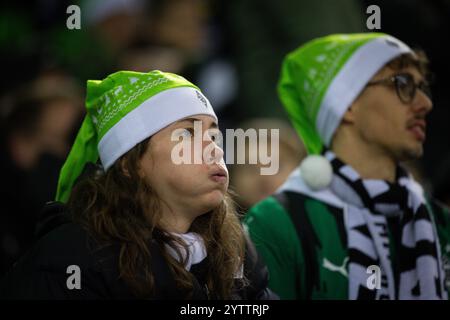 Mönchengladbach, Allemagne. 07 décembre 2024. Gladbach fans Borussia Mönchengladbach - Borussia Dortmund 07.12.2024 Copyright (nur für journalistische Banque D'Images