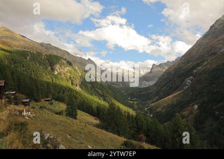 Vallon de Ferpècle, Val d'Hérens, Valais Banque D'Images