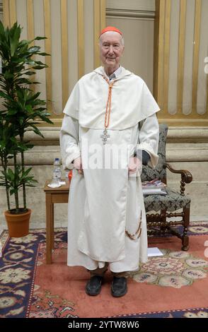 7 décembre 2024 Palais apostolique - salle de bénédiction son Eminence le Cardinal Timothée Peter Joseph Radcliffe, OP, théologien lors de la visite de courtoisie. Banque D'Images