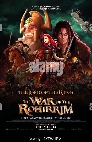 Le Seigneur des anneaux la Guerre des Rohirrim affiche de film Banque D'Images