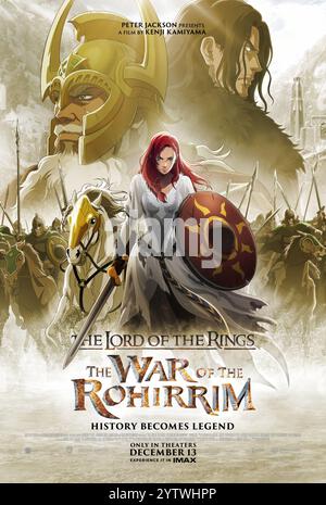 Le Seigneur des anneaux affiche la Guerre des Rohirrim Hera Banque D'Images