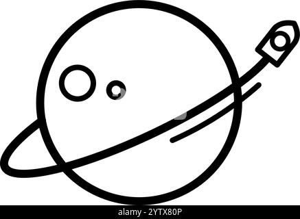 Lancement de fusée spatiale - illustration vectorielle Illustration de Vecteur