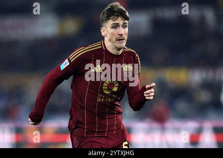 Rome, Italie. 7e DIC, 2024. Alexis Saelemaekers de Roma en action lors du championnat italien Serie A match de football entre L'AS Roma et l'US Lecce Banque D'Images