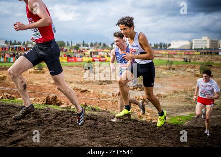 Antalya, Turquie. 08 décembre 2024. Le belge Noah Konteh photographié en action lors de la course masculine U23 du championnat européen de course à pied ross Country à Antalya, Turquie, dimanche 08 décembre 2024. BELGA PHOTO JASPER JACOBS crédit : Belga News Agency/Alamy Live News Banque D'Images