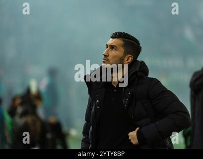 Sports, football, Bundesliga, 2024/2025, Borussia Moenchengladbach v. BVB Borussia Dortmund 1-1, Stadium Borussia Park, entraîneur-chef Nuri Sahin (BVB), LA RÉGLEMENTATION DFL INTERDIT TOUTE UTILISATION DE PHOTOGRAPHIES COMME SÉQUENCES D'IMAGES ET/OU QUASI-VIDÉO Banque D'Images