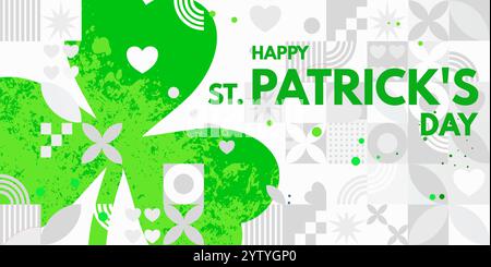 Bonne journée de Saint Patricks - bannière Illustration de Vecteur