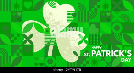 Bonne journée de Saint Patricks - bannière Illustration de Vecteur