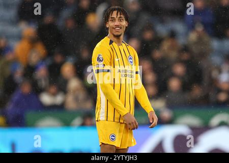 Leicester, Royaume-Uni. 08 décembre 2024. João Pedro de Brighton & Hove Albion réagit lors du match de premier League Leicester City vs Brighton et Hove Albion au King Power Stadium, Leicester, Royaume-Uni, le 8 décembre 2024 (photo par Alfie Cosgrove/News images) à Leicester, Royaume-Uni le 12/8/2024. (Photo par Alfie Cosgrove/News images/SIPA USA) crédit : SIPA USA/Alamy Live News Banque D'Images