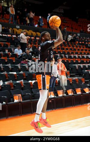 JEAN MONTERO DE VALENCE BASKET LORS D'UN MATCH DE LIGA ENDESA Banque D'Images