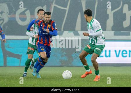 - Gallen, Suisse. 08 décembre 2024. Gall, Suisse, 08 décembre 2024 : Albian Ajeti (23 Basel) lors du match de Super League entre le FC Gall et le FC Basel 1893 au Kybunpark à Gall, Suisse. Philipp Kresnik (Philipp Kresnik/SPP) crédit : SPP Sport Press photo. /Alamy Live News Banque D'Images