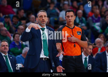 Madrid, Espagne. 08 décembre 2024. 8 décembre 2024 ; Wizink Center ; Liga Endesa ; ACB ; Real Madrid vs Unicaja ; Ibon Navarro (Unicaja)Liga Endesa ACB Real Madrid - Unicaja 900/cordon Press Credit : CORDON PRESS/Alamy Live News Banque D'Images