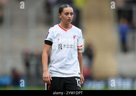 Leigh, Royaume-Uni. 08 décembre 2024. Mia Enderby de Liverpool lors du match de Super League féminine des Barclays Manchester United Women vs Liverpool Women au Leigh Sports Village, Leigh, Royaume-Uni, le 8 décembre 2024 (photo par Alex Roebuck/News images) à Leigh, Royaume-Uni, le 12/8/2024. (Photo par Alex Roebuck/News images/SIPA USA) crédit : SIPA USA/Alamy Live News Banque D'Images