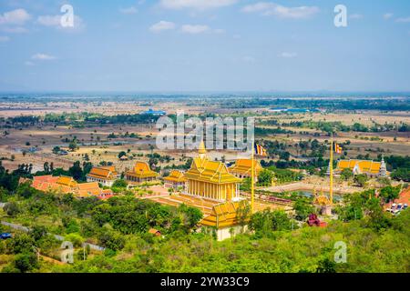 Centre de méditation bouddhiste Wan, Cambodge Banque D'Images