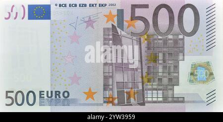 billet de 500 euros, billet, recto, 500, billets, monnaie, cinq cents, euro studio photo, République fédérale d'Allemagne Banque D'Images