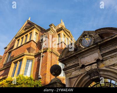 Armoiries de Pembroke College, Pembroke College, Université de Cambridge, Cambridge, Cambridgeshire, Angleterre, Royaume-Uni, GB. Banque D'Images