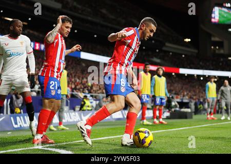 Madrid, Espagne. 8 décembre 2024. Koke (Atletico) Football/Football : Espagnol 'LaLiga EA Sports' match entre le Club Atletico de Madrid 4-3 Sevilla FC à l'Estadio Riyadh Air Metropolitano à Madrid, Espagne . Crédit : Mutsu Kawamori/AFLO/Alamy Live News Banque D'Images