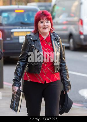 Londres, Angleterre, Royaume-Uni. 9 décembre 2024. LYDIA SUFFIELD, accusée de traquer l'ancien ministre britannique des Finances George Osborne et sa femme pendant plus d'un an. Arrive à Westminster Magistrates court avant la première audience. (Crédit image : © Tayfun Salci/ZUMA Press Wire) USAGE ÉDITORIAL SEULEMENT! Non destiné à UN USAGE commercial ! Banque D'Images