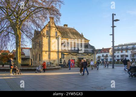 Office de tourisme historique, centre de Valkenburg aan de Geul, architecture authentique de maison marnée, Limbourg, pays-Bas. Banque D'Images