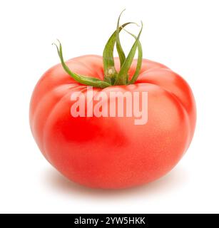 Chemin de la tomate rose isolated on white Banque D'Images