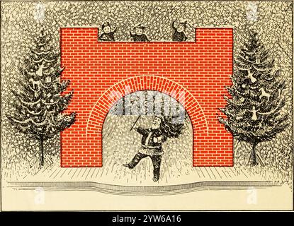 1897 catalogue des fournitures scolaires du dimanche pour Noël - LE PONT DES BROWNIES. Divertissement simple et élégant : est fait de papier brique. Arch Bricks, Brick Paper and Full directions by mail - J. & P.B. Myers (New York, N.Y.) États-Unis Banque D'Images