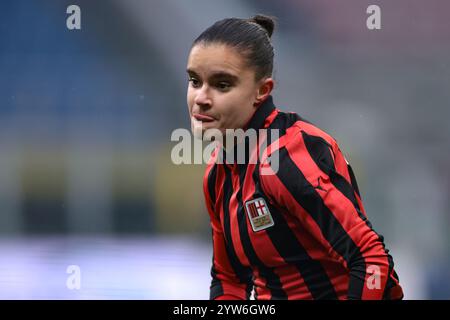 Milan, Italie. 8 décembre 2024. Monica Renzotti de l'AC Milan lors du match de Serie A Femminile au Stadio Giuseppe Meazza, Milan. Le crédit photo devrait se lire : Jonathan Moscrop/Sportimage crédit : Sportimage Ltd/Alamy Live News Banque D'Images