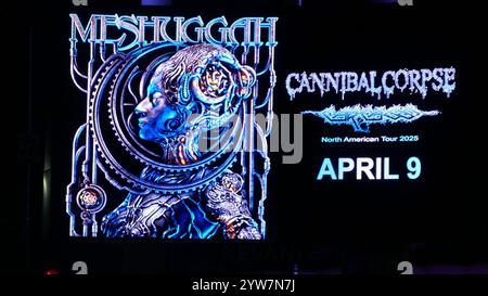 Inglewood, Californie, USA 8 décembre 2024 Meshuggah Marquee au Kia Forum au 3900 W. Manchester Blvd le 8 décembre 2024 à Inglewood, Californie, USA. Photo de Barry King/Alamy Stock photo Banque D'Images