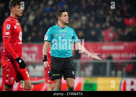 Gianluca Manganiello (arbitre) lors du championnat italien Serie A match de football entre AC Monza et Udinese Calcio le 9 novembre 2024 au U-Power Stadium de Monza, en Italie Banque D'Images