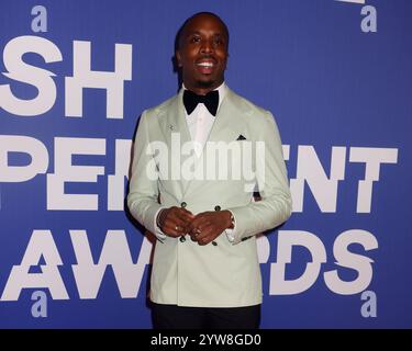 Londres, Royaume-Uni. 08 décembre 2024. Kiell Smith-Bynoe assiste aux 27e British Independent film Awards au Roundhouse de Camden, Londres. Crédit : SOPA images Limited/Alamy Live News Banque D'Images