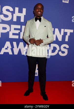 Londres, Royaume-Uni. 08 décembre 2024. Kiell Smith-Bynoe assiste aux 27e British Independent film Awards au Roundhouse de Camden, Londres. Crédit : SOPA images Limited/Alamy Live News Banque D'Images