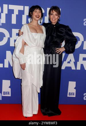 Jessie Buckley et Olivia Colman assistent aux 27e British Independent film Awards au Roundhouse à Camden, Londres. (Photo Cat Morley / SOPA images/SIPA USA) Banque D'Images