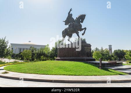 Monument d'Amir Timur (Tamerlan) à Tachkent, Ouzbékistan Banque D'Images